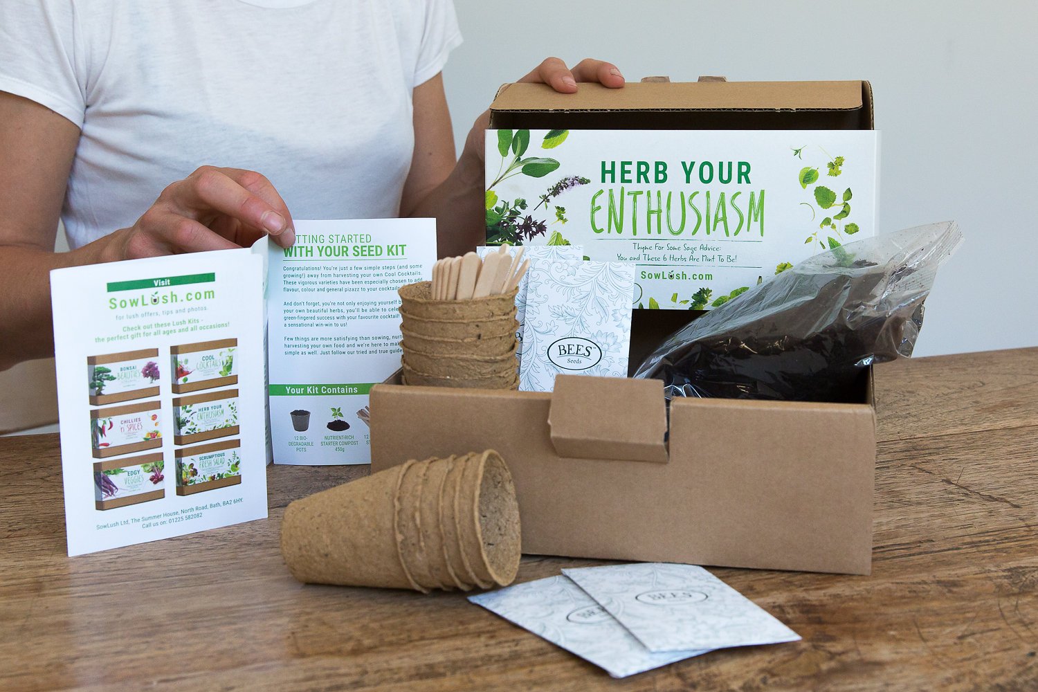 Grow Your Own Varieties Packed with Flavour 6 Delicious Herb Your Enthusiasm Gift Seed Kit